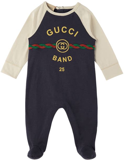 my first gucci baby onesie|Gucci baby jumpsuit.